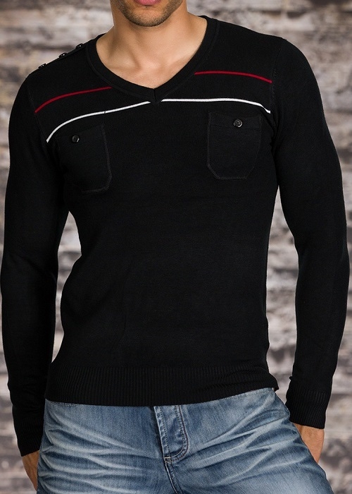 Bluse med striber